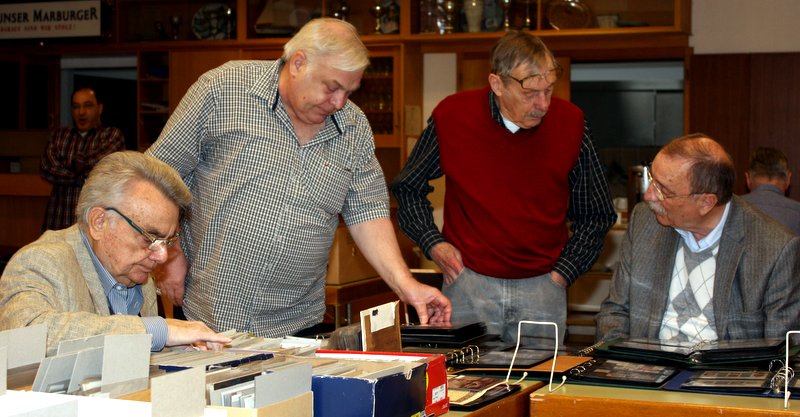 Von rechts: Herbert Bierwirth, Manfred Schmidt, Siegfried Schrafstetter, Fred Brückner